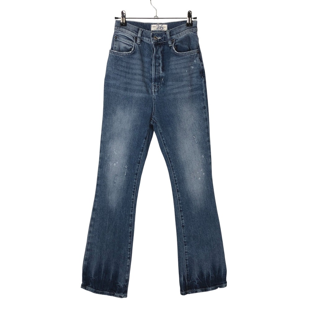 Free People Womens‎ Phoenix Crop Flare Jeans Size 26 Boho Festival Hippie - Picture 2 of 16